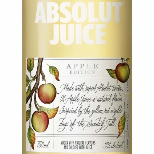 Absolut Juice Apple Edition Vodka Perspective: top