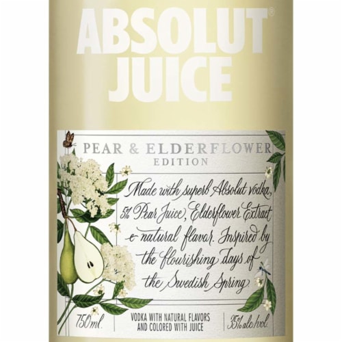 Absolut Juice Pear & Elderflower Edition Vodka Perspective: top