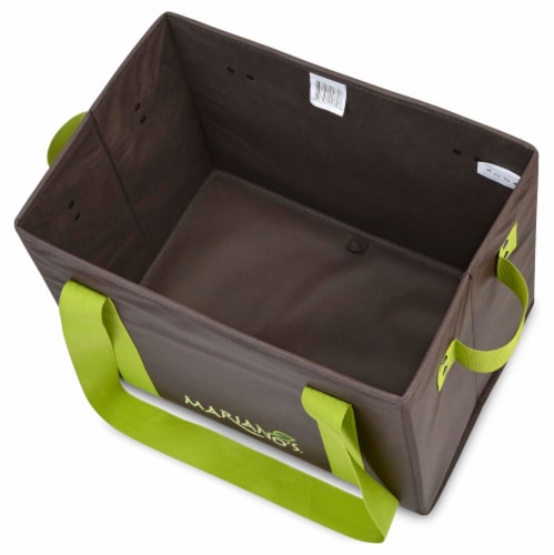 Mariano's® Collapsible Box Bag - Brown Perspective: top