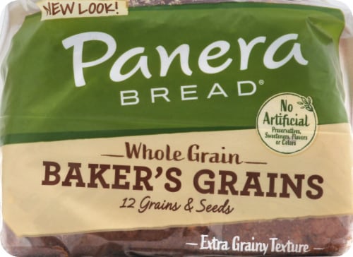 Panera Bread Whole Grain Baker's Grains Sliced Bread Perspective: top