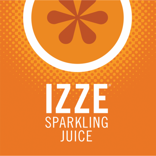Izze® Sparkling Juice Beverage Clementine Flavored Juice Drink Perspective: top
