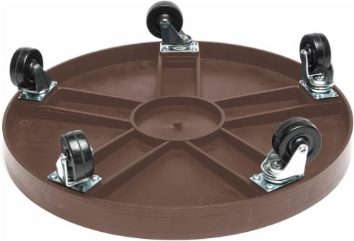 DeVault Enterprises DEV3000ENH 16 in. Plant Stand Dolly Set, Espresso Perspective: top