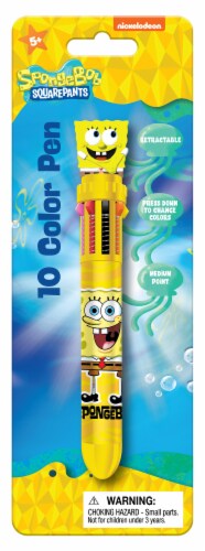 SpongeBob Squarepants 10 Color Pen Perspective: top