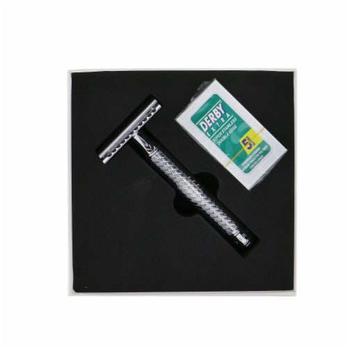 Baxter Of California Double Edge Safety Razor + 5 Blades 2pcs Perspective: top