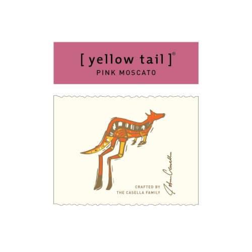 Yellow Tail Pink Moscato Australia Rose Wine Perspective: top