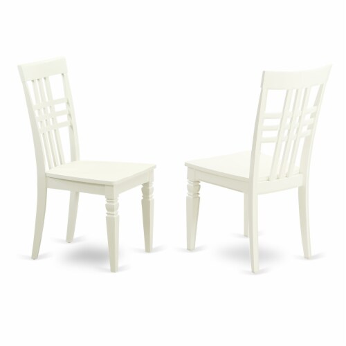 DOVE5-WHI-W 5 Pc Dinette set for 4-Dining Table and 4 Kitchen Dining Chairs Perspective: top