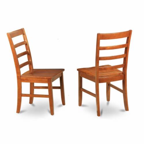 LYBO7-CAP-LC 7 PC Dining set for 6-Dining Table with Leaf and 6 Dining Chairs Perspective: top