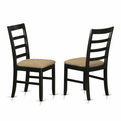NIKE5-WHI-W 5 PcTable and Chairs set for 4-Table and 4 Dining Chairs Perspective: top