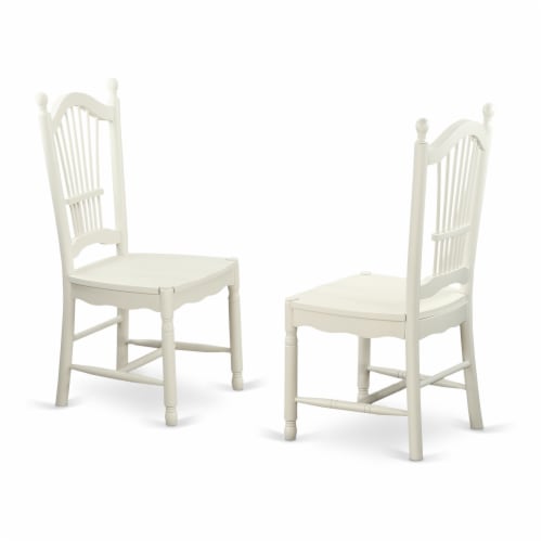 3Pc Round 42  Table With Two 9-Inch Drop Leaves & 2 Parson Chair ,Color Eggnog Perspective: top