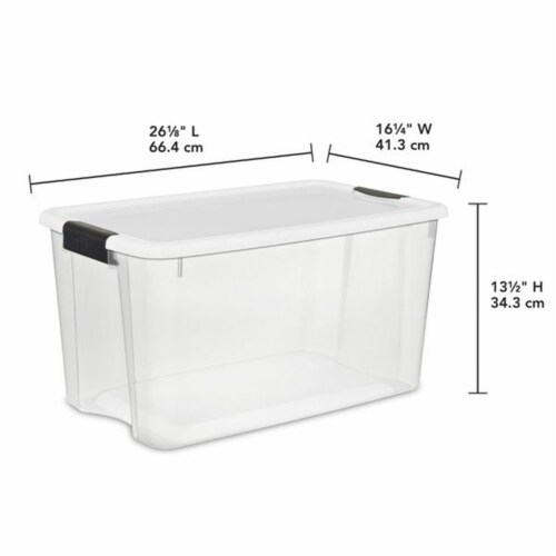 Sterilite 70 Qt 4-Pack & 30 Qt 6-Pack Clear Plastic Stackable Storage Bin w/ Lid, 1 Piece - Harris Teeter