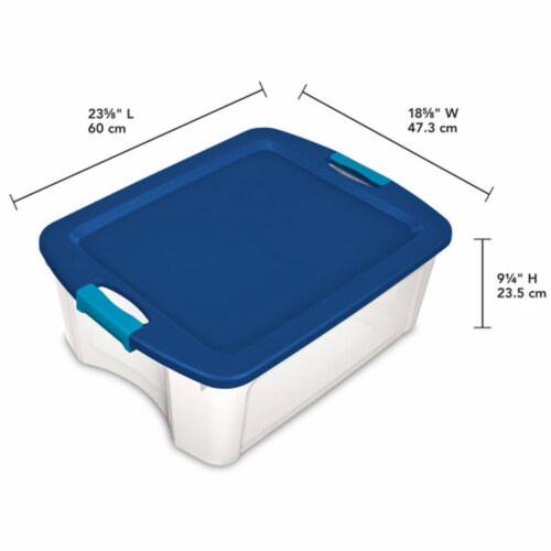 Sterilite 12 Gallon Latch and Carry Storage Tote Box Container, Clear (12  Pack), 1 Piece - Kroger