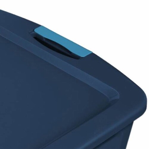 Sterilite 12 Gal Latching Lid Storage Tote Container w/ Handles, Blue (24  Pack), 1 Piece - Kroger