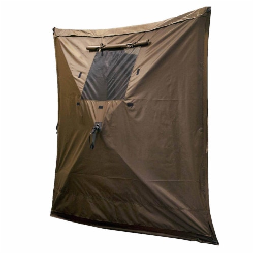 Clam Quick Set Screen Hub Brown Fabric Wind & Sun Panels Accessory Only (6 Pack) Perspective: top