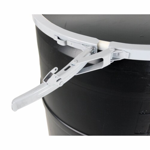 Active Aqua 55 Gallon Drum Hydroponic Reservoir w/ Pre-Drilled Solid Lid, 2 Pack Perspective: top