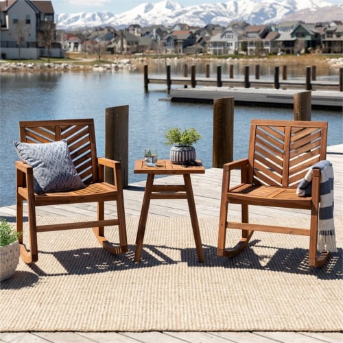 Walker edison chevron rocking chair discount