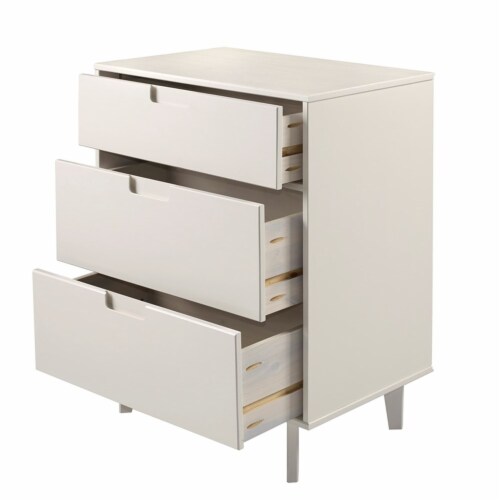 Dorinda groove handle wood 3 drawer dresser discount