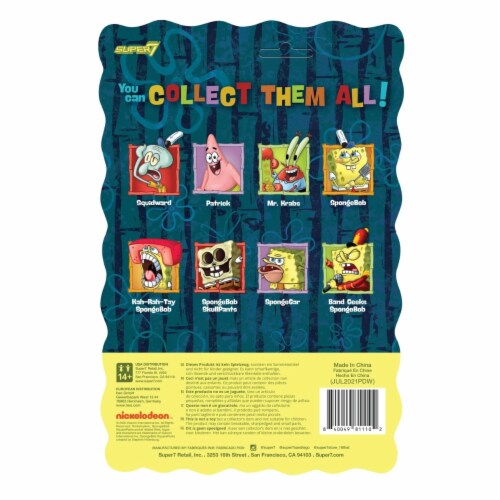 SpongeBob SquarePants Band Geeks Wave 2 ReAction Figure TV Character Super7 Perspective: top