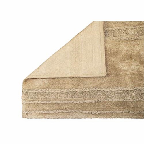 Ruffle Border Collection 21  x 34  Rectangle in Beige Perspective: top