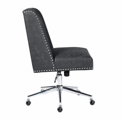 FurnitureR Suttner Modern Faux Leather Upholstered Office Chair in