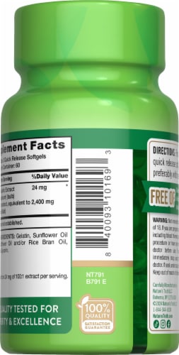 Nature's Truth High Strength Odorless Garlic 2,400 mg Perspective: top