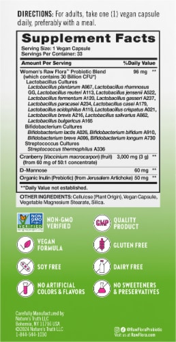 Raw Flora 30 Billion Women’s Probiotic Perspective: top