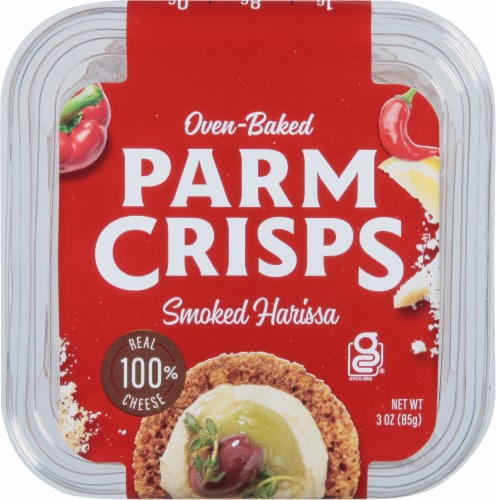 Oven Baked Smoked Harissa Parm Crisps Perspective: top