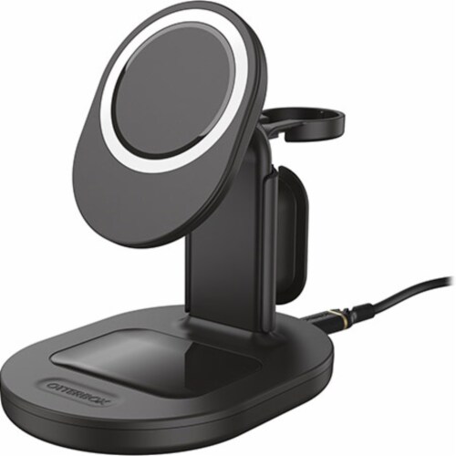 Otterbox 3-in-1 Charging Station for MagSafe - Black Perspective: top