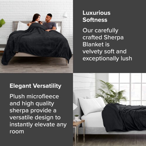 Black twin blanket best sale