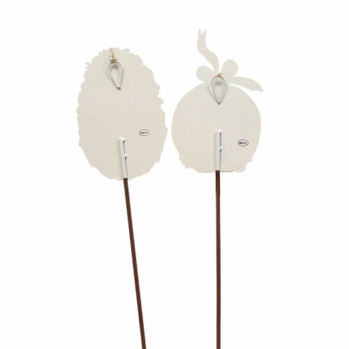 Round Top Collection Gallery Sugar Egg Stakes 24.75in, Spring Blessings Perspective: top