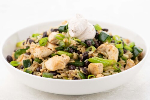 Home Chef Meal Kit Cilantro-Lime Arroz con Pollo with Chipotle Crema Perspective: top