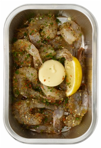 Home Chef Garlic Medley Shrimp Perspective: top