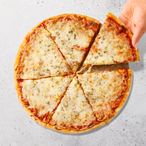 Home Chef Ready to Bake Five Cheese Fresh Pizza Perspective: top