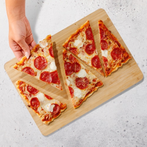 Home Chef® Pepperoni Mozzarella Flatbread Perspective: top