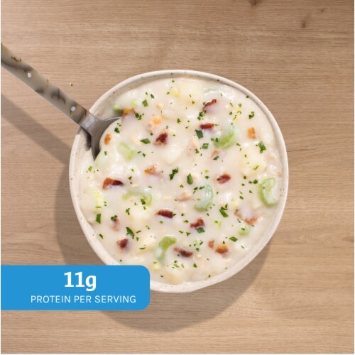 Home Chef Heat & Eat Clam Chowder Perspective: top