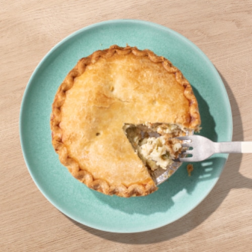Home Chef Chicken Pot Pie Perspective: top