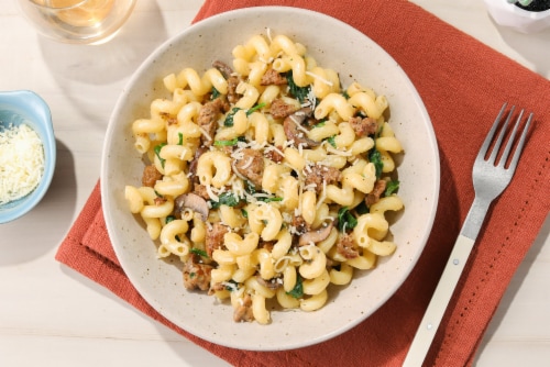 Home Chef Mushroom & Sausage Ragu Kit Perspective: top