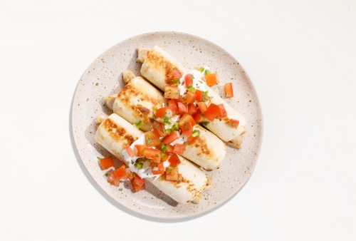 Home Chef Chicken And Cheese Flautas Meal Kit Perspective: top