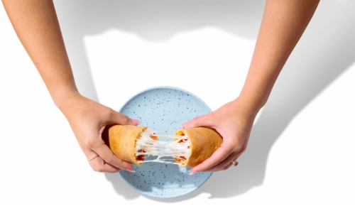 Home Chef Ready to Bake Pepperoni & Cheese Calzone Perspective: top