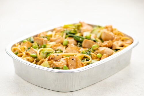 Home Chef Oven Kit Chicken Teriyaki Bowl with Bok Choy and Edamame Perspective: top