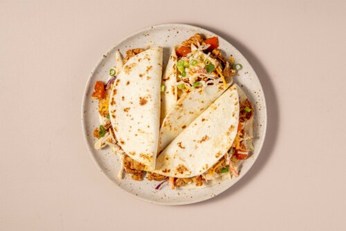 Home Chef Meal Kit Acapulco Pork Tacos with Cheddar and Jalapeño Ranch Slaw Perspective: top