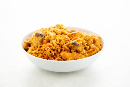 Home Chef Heat & Eat Chicken Tikka Masala With Basmati Rice Perspective: top