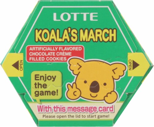 Lotte Koala’s March Chocolate Creme-Filled Cookies Perspective: top
