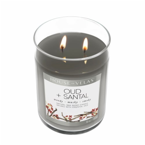 House of Velas® Oud Santal Jar Candle Perspective: top