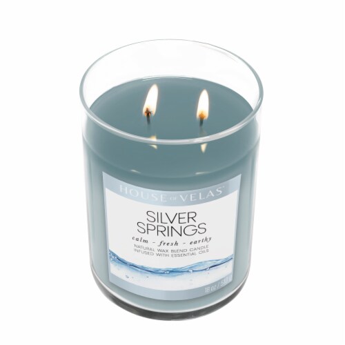 House of Velas® Silver Springs Jar Candle Perspective: top