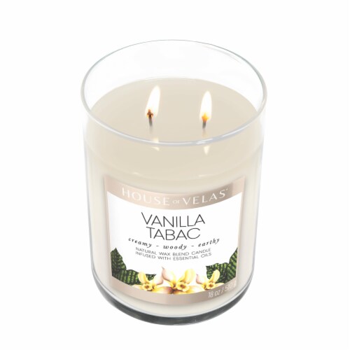 House of Velas® Vanilla Spice Jar Candle Perspective: top