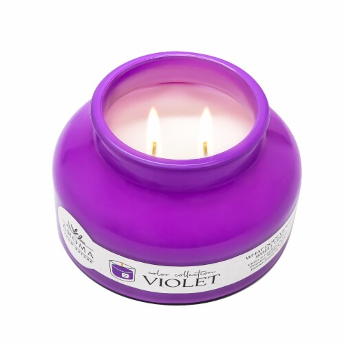 Aroma From Nature House of Velas Jar Candle Violet Perspective: top