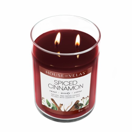 House of Velas® Spiced Cinnamon Jar Candle Perspective: top