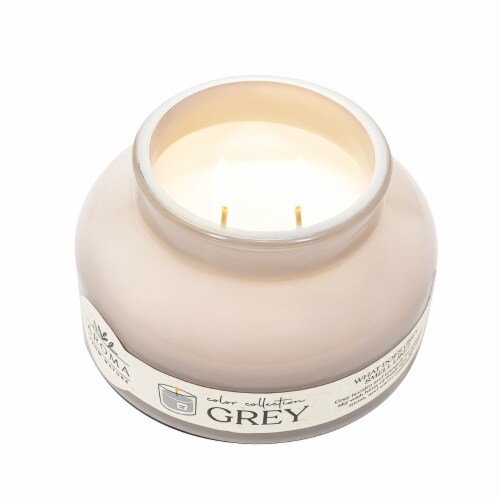 Aroma From Nature House of Velas Jar Candle Grey Perspective: top