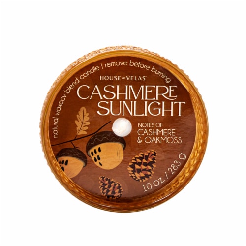 House of Velas Harvest Jar Candle Cashmere Sunlight Perspective: top