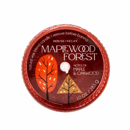 House of Velas Harvest Jar Candle Maplewood Forest Perspective: top